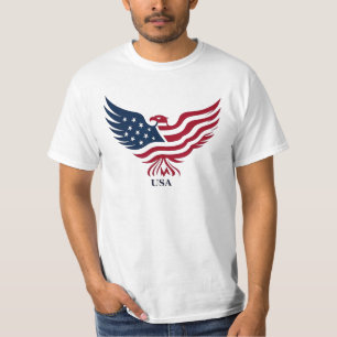 T-shirt Drapeau américain Patriotique Eagles USA 4 juillet