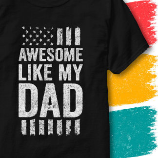 T-shirt Drapeau américain patriotique génial comme mon pap