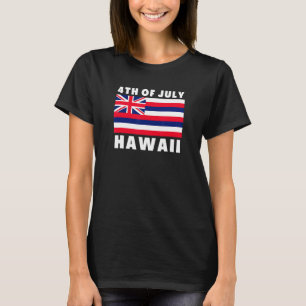 T-shirt Drapeau américain Patriotique Hawaïen