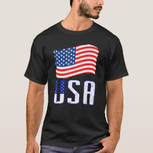 T-shirt Drapeau américain Patriotique Hommes Femmes Usa 4 