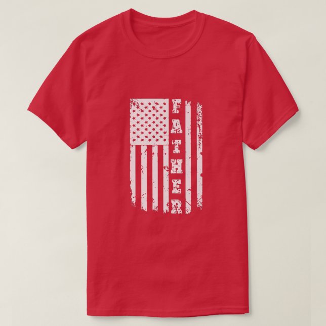 T-shirt Drapeau américain patriotique Jour des pères - Pap (Design devant)