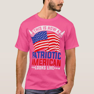 T-shirt Drapeau américain patriotique Liberty USA Lover 4t