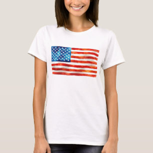 T-shirt Drapeau américain patriotique USA 4 juillet Défilé