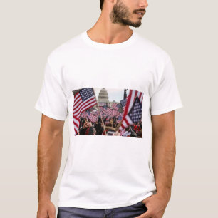 T-shirt Drapeau américain Patriotique USA Capitole Liberté