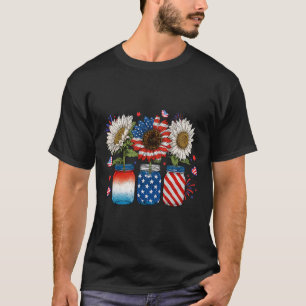 T-shirt Drapeau américain Patriotique Usa Jarres avec tour