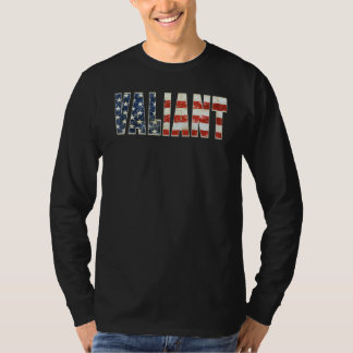 T-shirt Drapeau américain patriotique vaillant