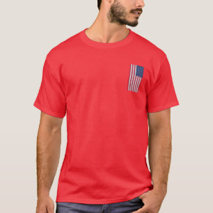 T-shirt Drapeau américain patriotique vrai Sports classiqu