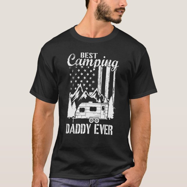 T-shirt Drapeau américain père fils (Devant)