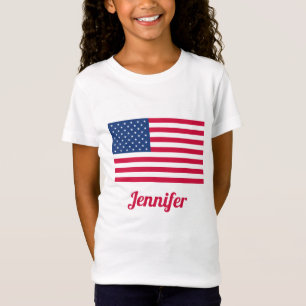 T-Shirt Drapeau américain   Personnalisé