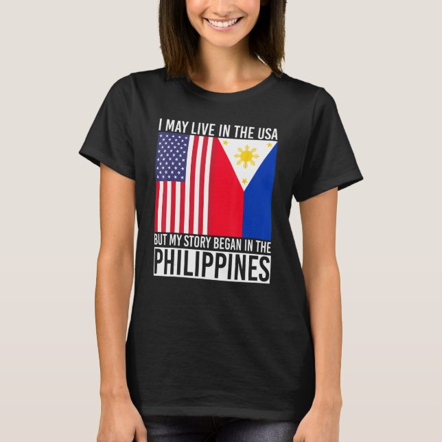 T-shirt Drapeau américain Phili (Devant)