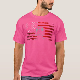 T-shirt Drapeau américain Plongée sous-marine