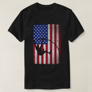 T-shirt Drapeau américain Pote Vault 4 juillet Jump Sports