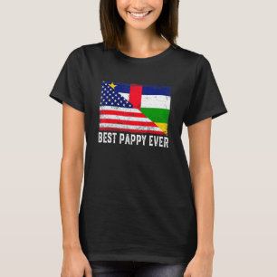 T-shirt Drapeau américain République Centrafricaine Drapea