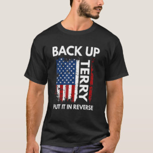 T-shirt Drapeau Américain Retour Terry Le Mettre À L'Inver