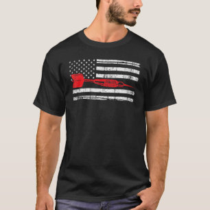 T-shirt Drapeau Américain Rétro Jette fléchettes pour Dart