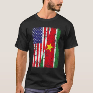 T-shirt Drapeau américain rétro Patriotic Suriname