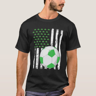 T-shirt Drapeau américain rétro Sport de football St. Patr