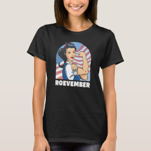 T-shirt Drapeau américain ROEVEMBER Souvenez-vous novembre