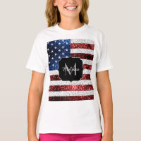 Drapeau américain rouge blanc brillant parties sci