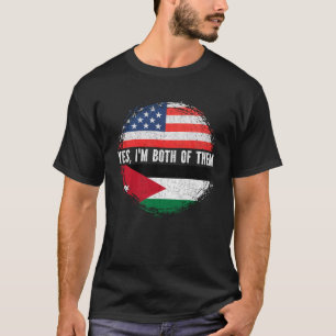 T-shirt Drapeau américain semi-américain Jordanie Jordanie