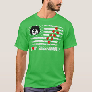 T-shirt Drapeau américain Sheepadle 4 juillet Dood patriot