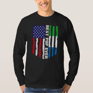 T-shirt Drapeau américain Sierra Leone Drapeau meilleur po