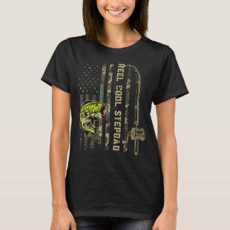 T-shirt Drapeau américain Stepdad Camouflage Cool Mens Ree