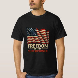 T-shirt drapeau américain - Style audacieux avec p