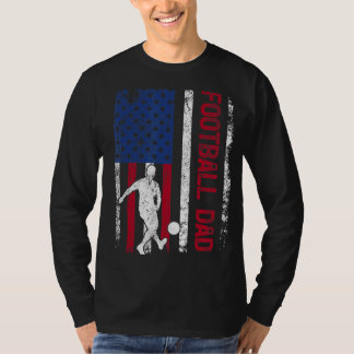 T-shirt Drapeau américain style rétro Football