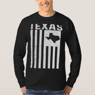 T-shirt Drapeau américain texan en état de détresse Partie