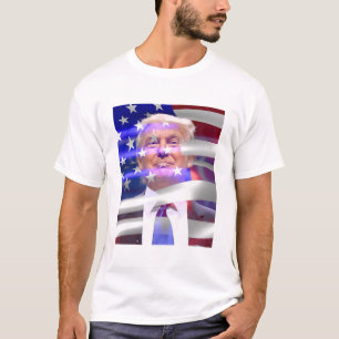 T-shirt drapeau américain trump 2020