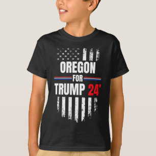 T-shirt Drapeau américain Trump 2024