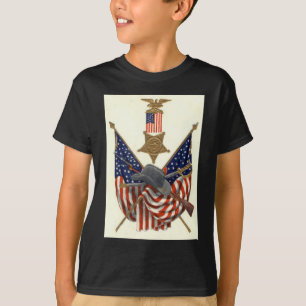 T-shirt Drapeau américain Union Médaille de la guerre civi