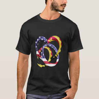 T-shirt Drapeau américain USA Mariage Anniversaire de mari