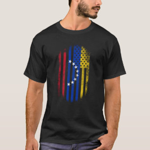 T-shirt Drapeau américain vénézuélien   Venezuela et