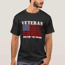 T-shirt Drapeau américain - Vétéran - À Porter