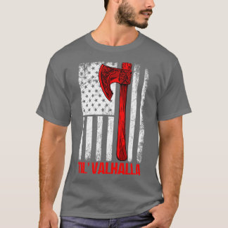 T-shirt Drapeau américain viking