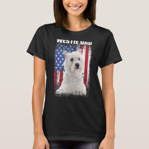 T-shirt Drapeau américain Vintage Drapeau Westin Papa Chie