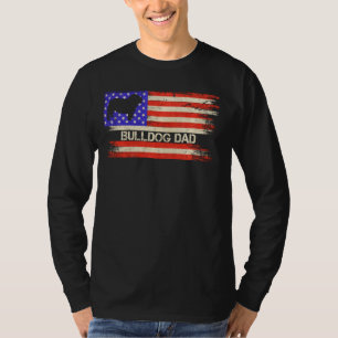 T-shirt Drapeau américain vintage Fier Français Chien Chie