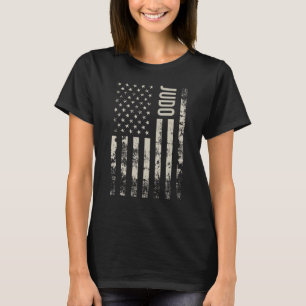 T-shirt Drapeau américain vintage Judo