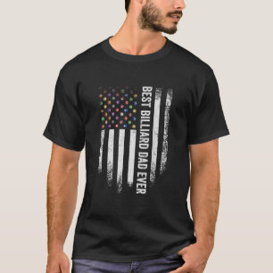 T-shirt Drapeau américain vintage Meilleure piscine Billia