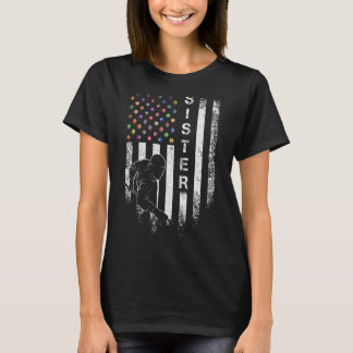 T-shirt Drapeau Américain vintage Pier Billard Snoo