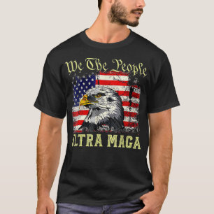 T-shirt Drapeau américain vintage Ultra Maga drôle Ultra-M