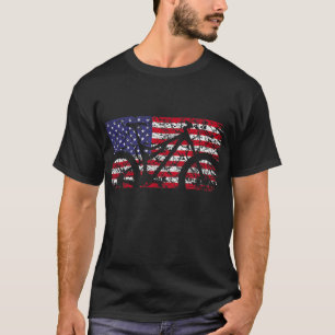 T-shirt Drapeau américain VTT - Drapeau MTB USA
