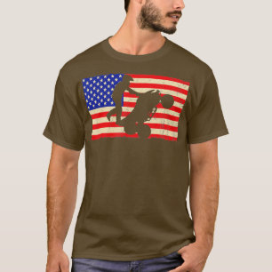 T-shirt Drapeau américain VTT quad Vélo à quatre roues VTT