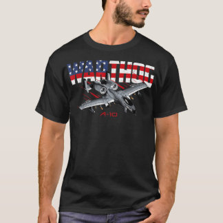 T-shirt Drapeau américain Warthog de l'avion militaire A10