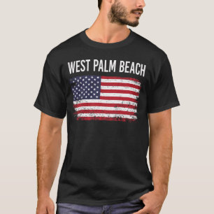 T-shirt Drapeau américain West Palm Beach