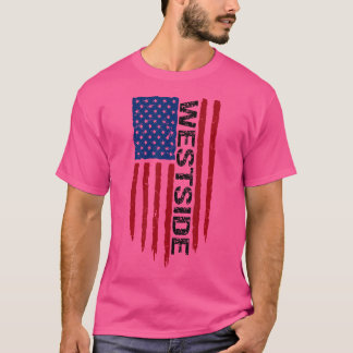 T-shirt Drapeau américain Westside Los Angeles Hiphop Rap
