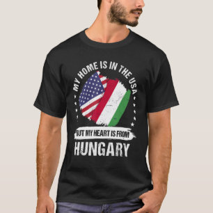 T-shirt Drapeau American Patrie Hungary R