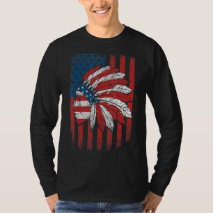 T-shirt Drapeau amérindien Usa Cherokee Indigenous Peop